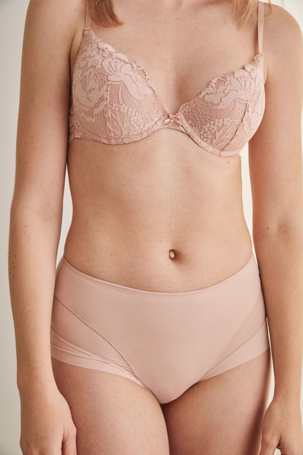 Panty alto semimoldeador rosado
