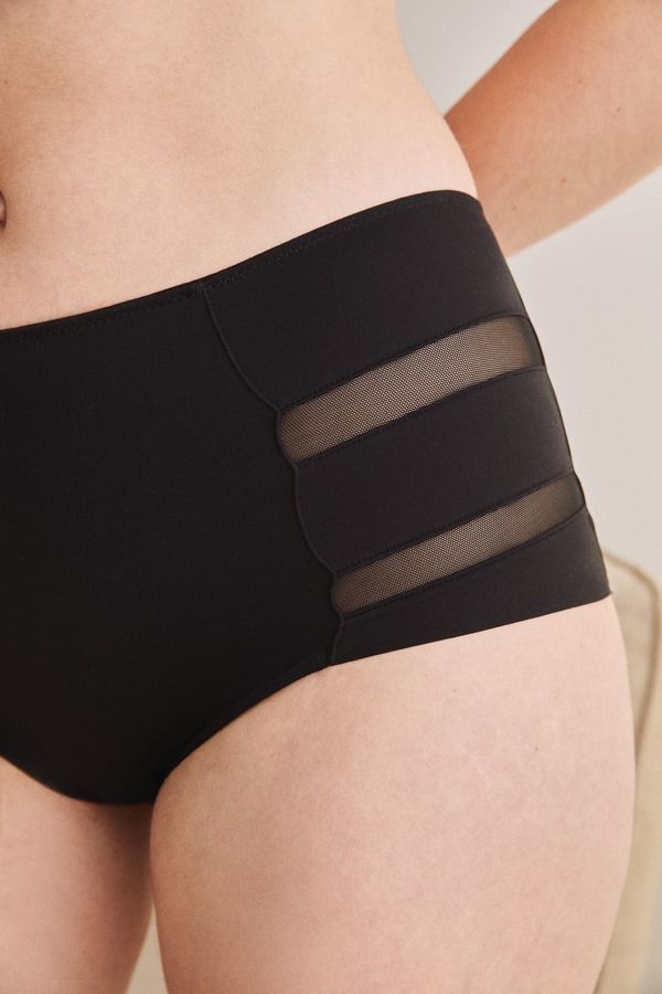 Panty semimoldeador alto negro
