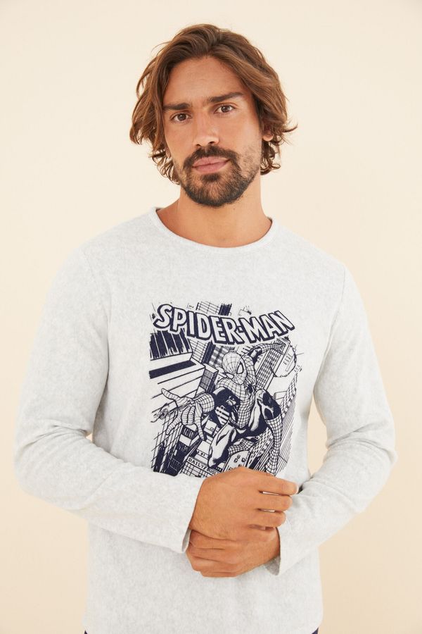 Pijama larga polar hombre Spiderman