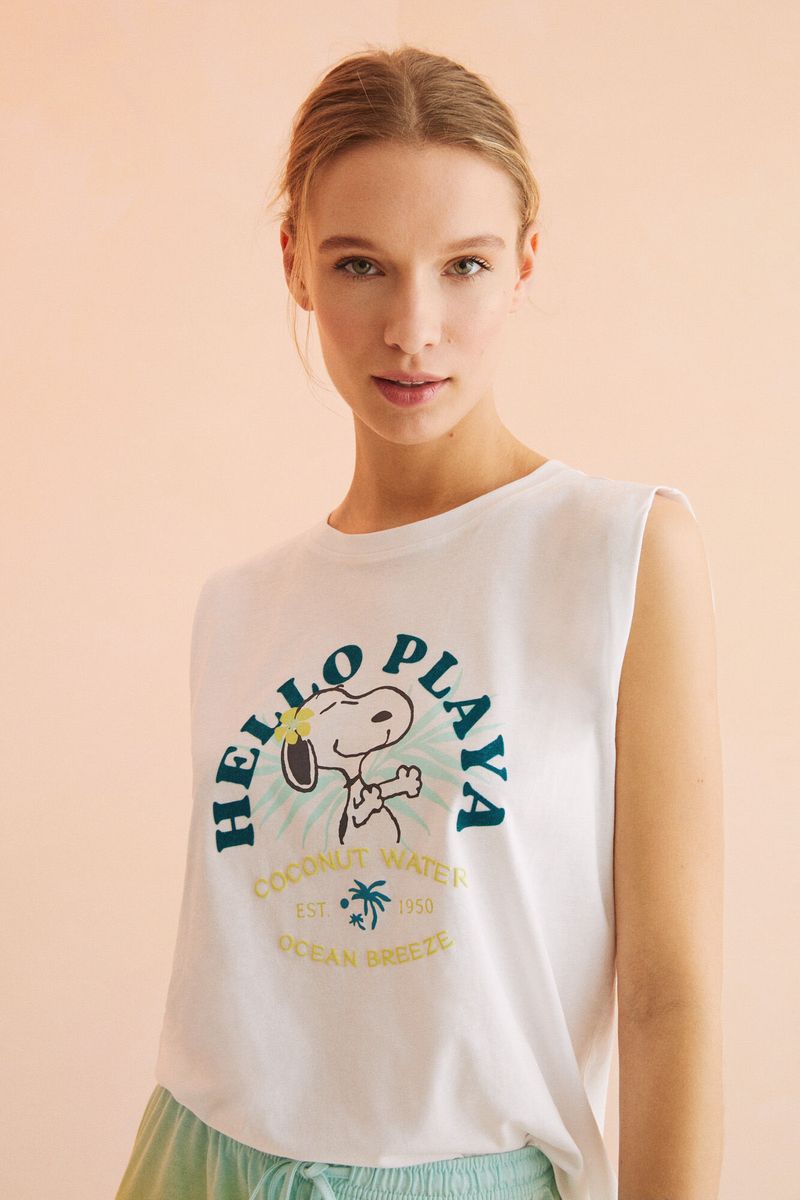 Camiseta snoopy mujer online