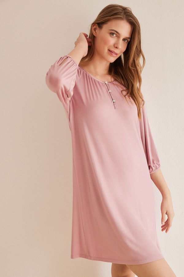 Camisón corto rosado Ecovero