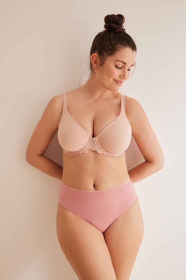 Tanga reductora alta rosado