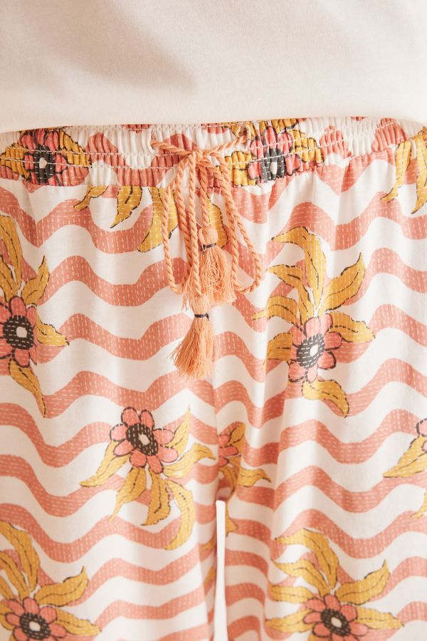 Pijama Capri 100% algodón marfil Minnie