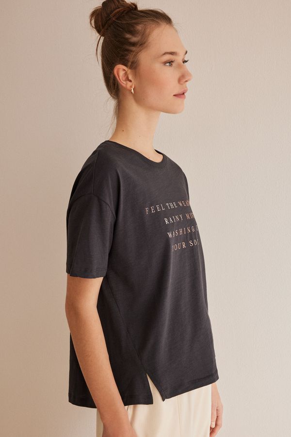 Camiseta 100% algodón gris