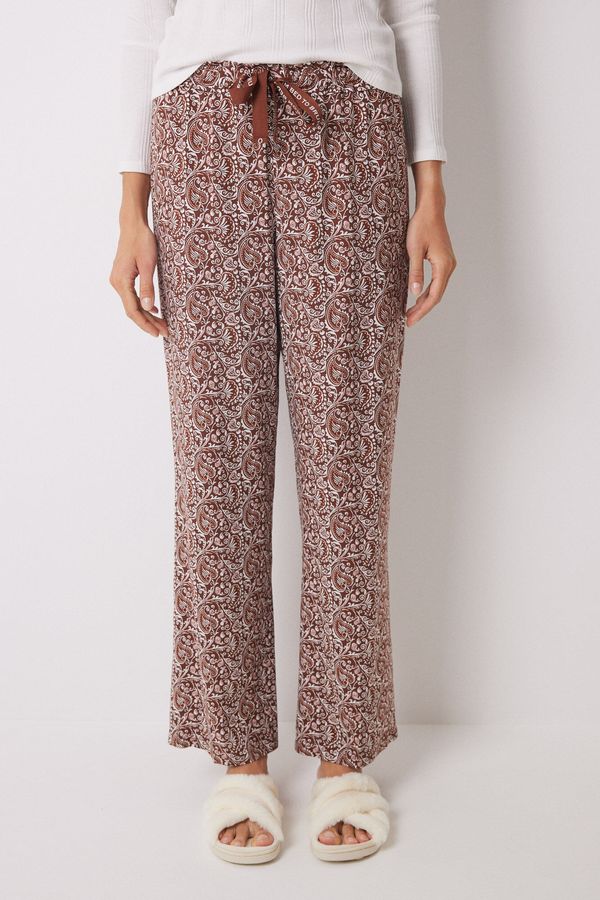 Pantalón largo lounge viscosa paisley