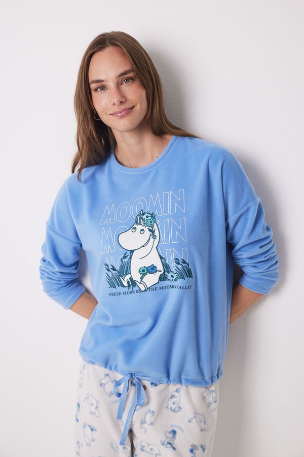 Pijama larga polar suave Moomin