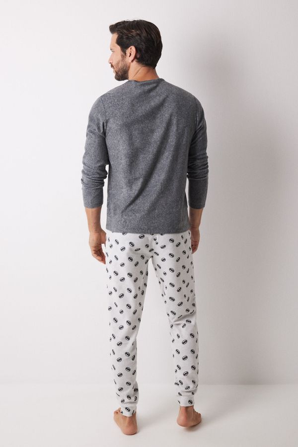 Pijama larga hombre polar "Batman"