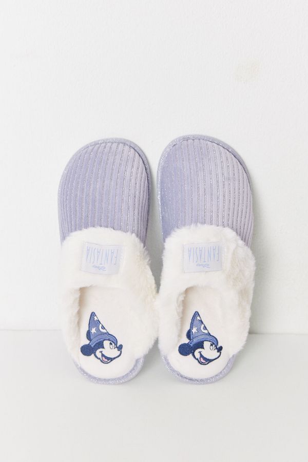 Pantuflas casa pelo Mickey lurex