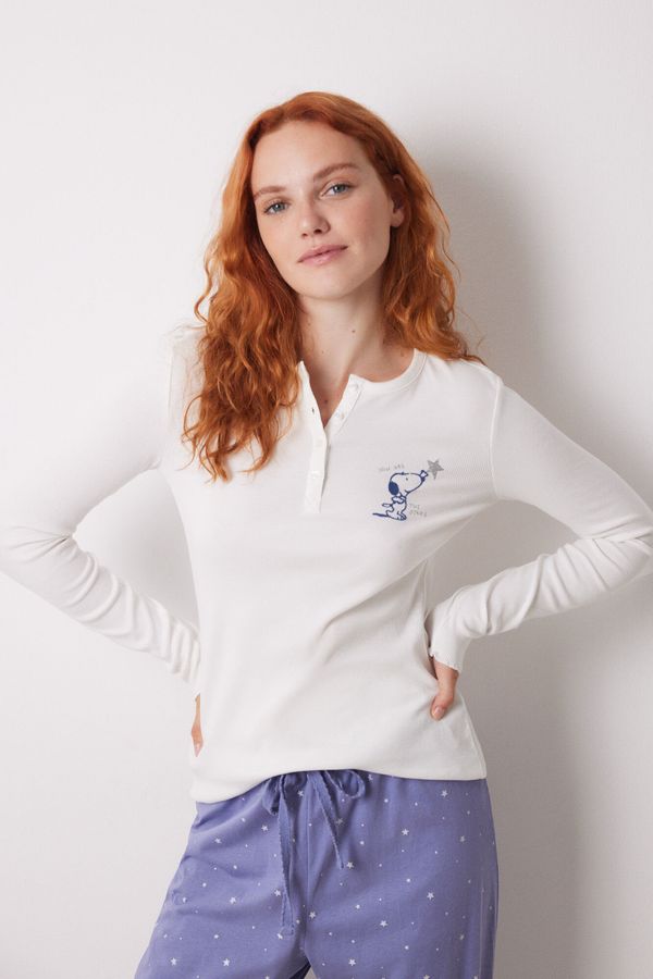 Pijama larga algodón Snoopy
