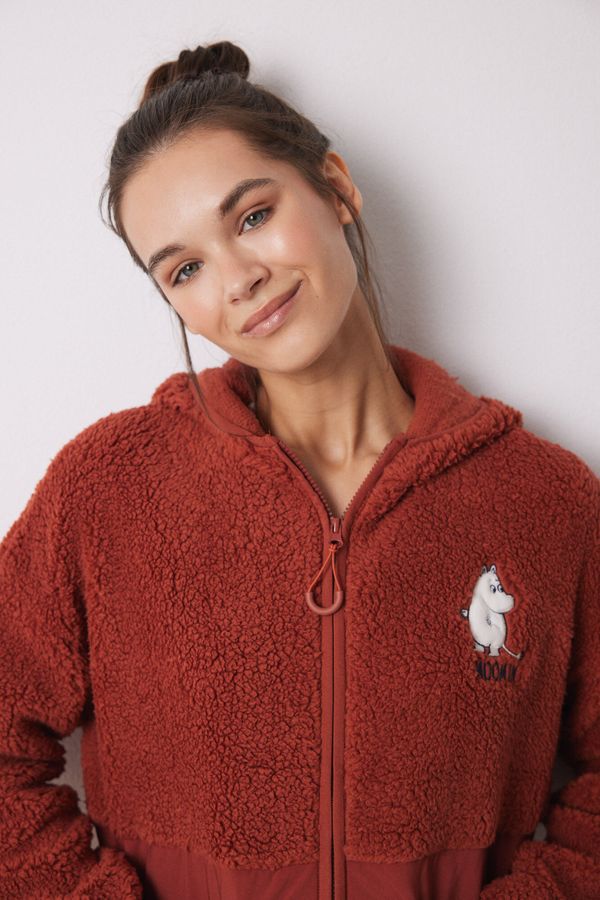 Bata corta borreguito acolchado Moomin