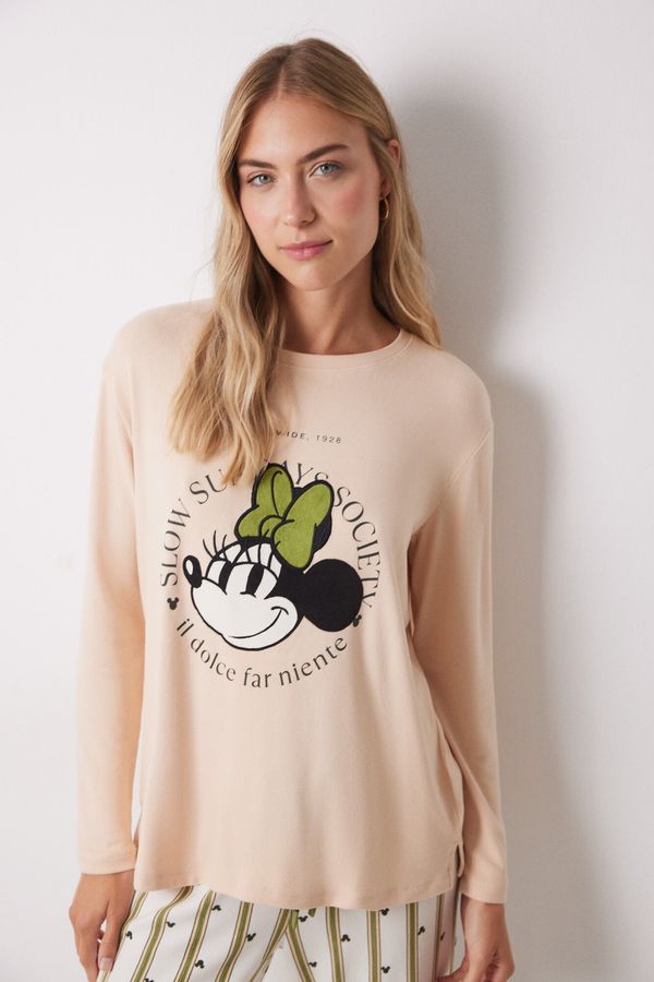 Pijama larga Minnie manga larga