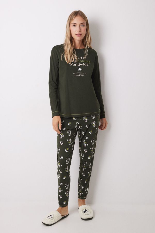 Pijama larga algodón Mickey & Minnie