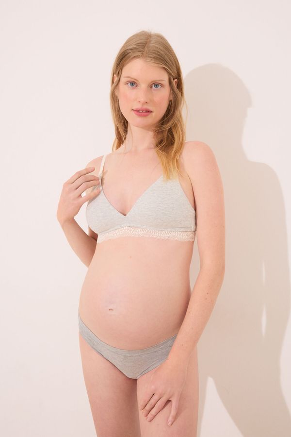 Brasier FANTASTIC maternity canalé gris COPA-B