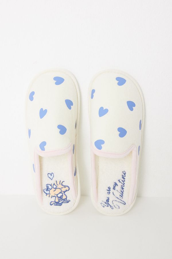 Pantuflas velur corazones