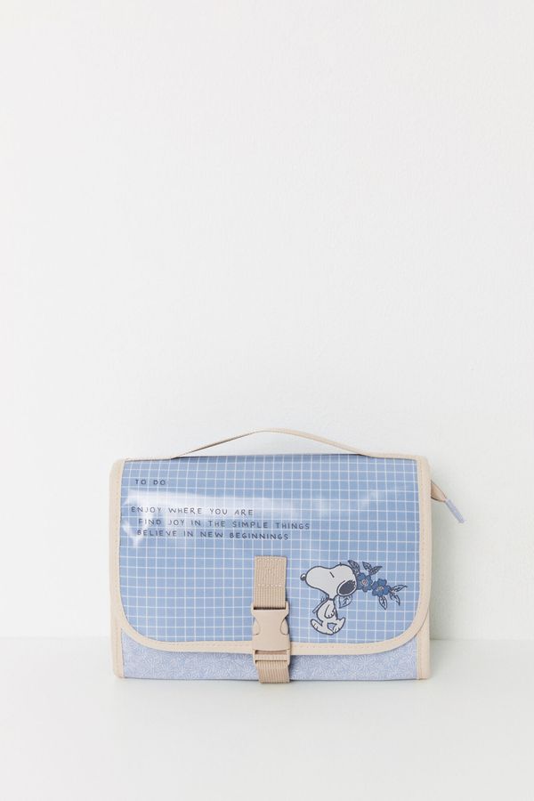 Neceser mediano azul Snoopy
