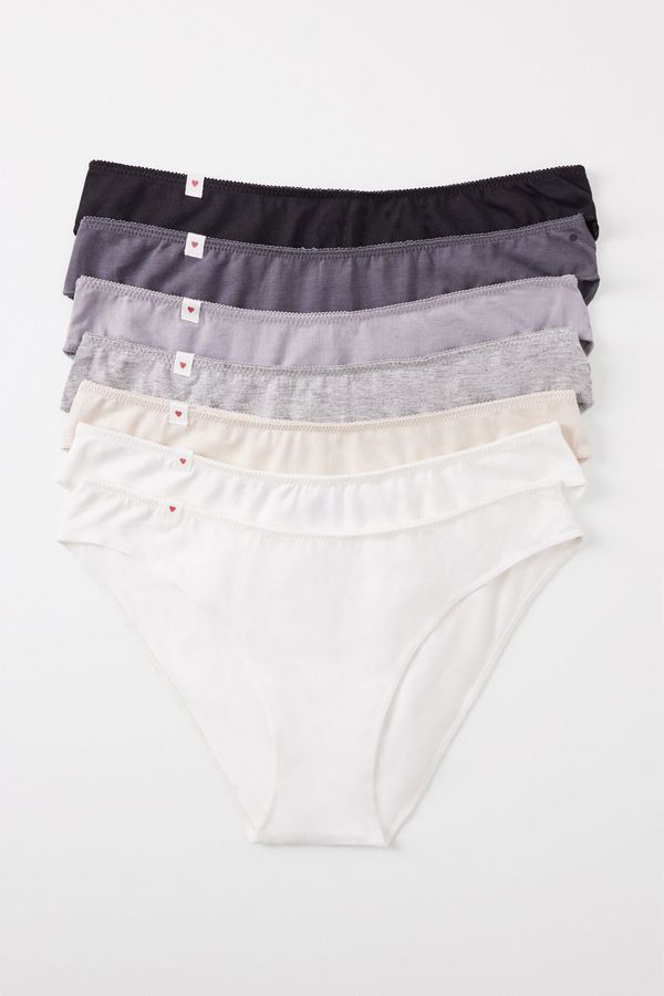 Pack 7 panties clásicos algodón