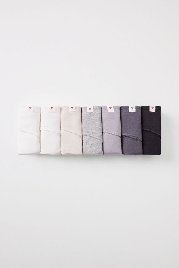 Pack 7 panties clásicos algodón
