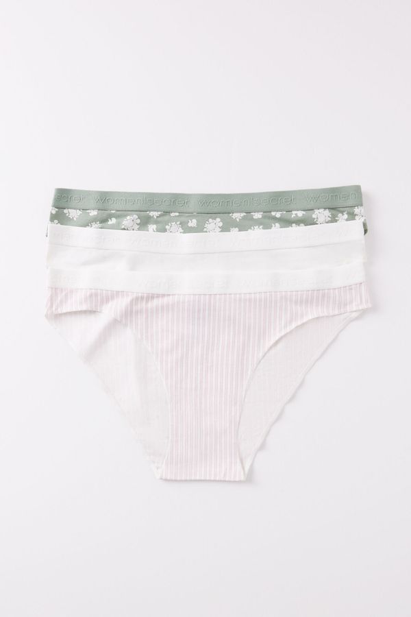 Pack 3 panties clásicos algodón logo