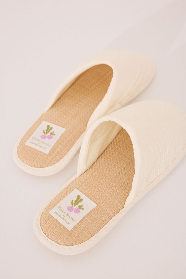 Pantuflas color crudo