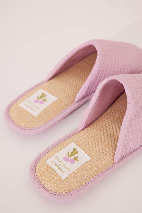 Pantuflas color rosado