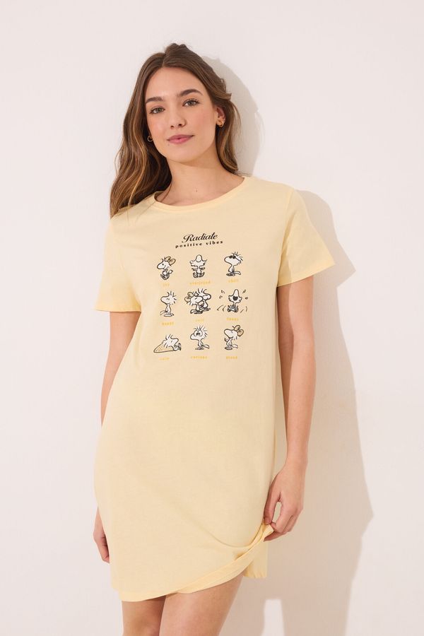 Camisón corto 100% algodón Snoopy