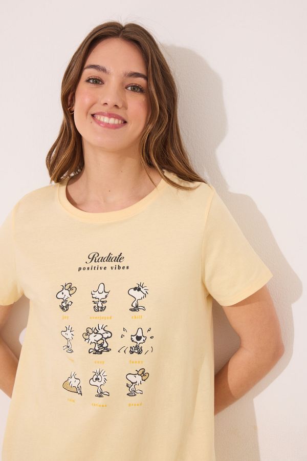 Camisón corto 100% algodón Snoopy