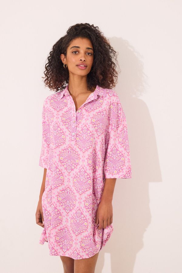 Camisón viscosa estampado boho