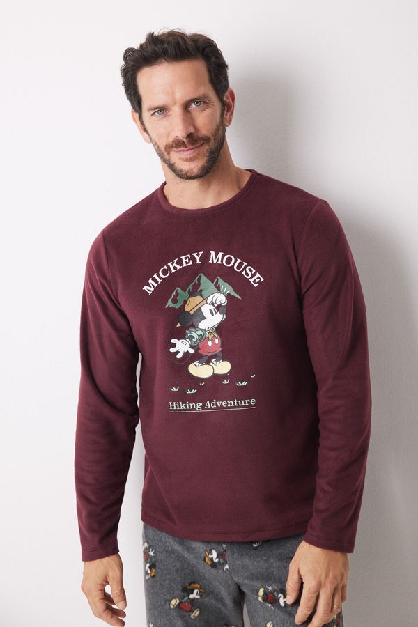Pijama larga hombre polar "Mickey Mouse"