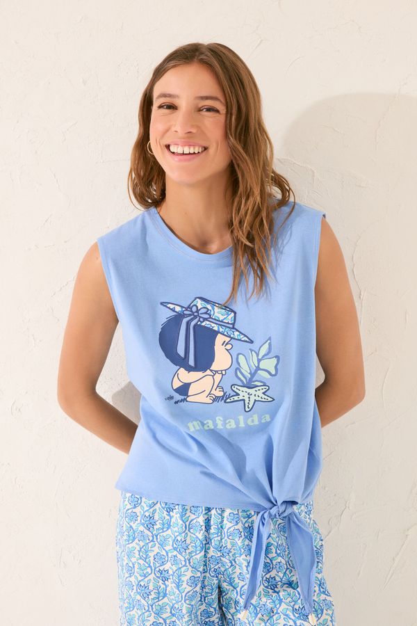 Pijama algodón Capri azul Mafalda