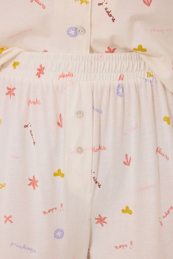 Pijama camisera 100% algodón estampado “J´ADORE”