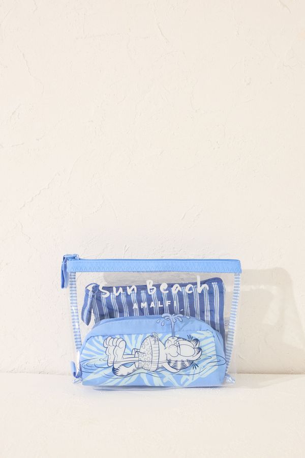 Pack de neceseres Garfield azul