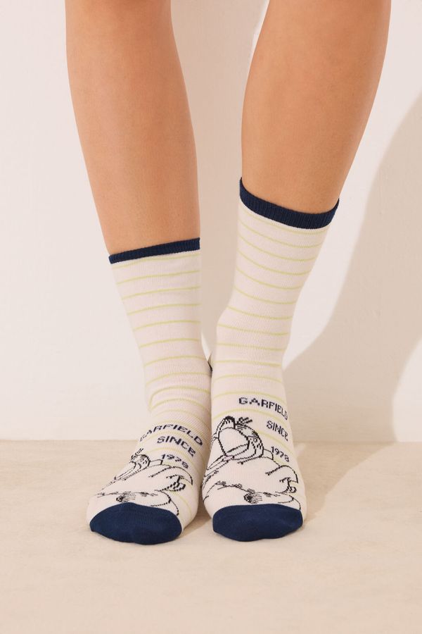 Pack 3 calcetines altos print Garfield