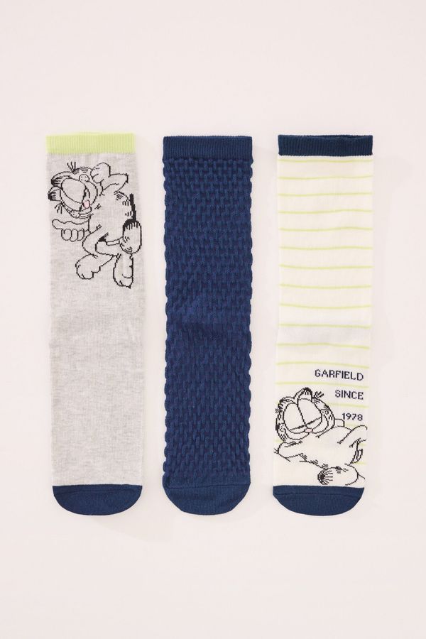 Pack 3 calcetines altos print Garfield