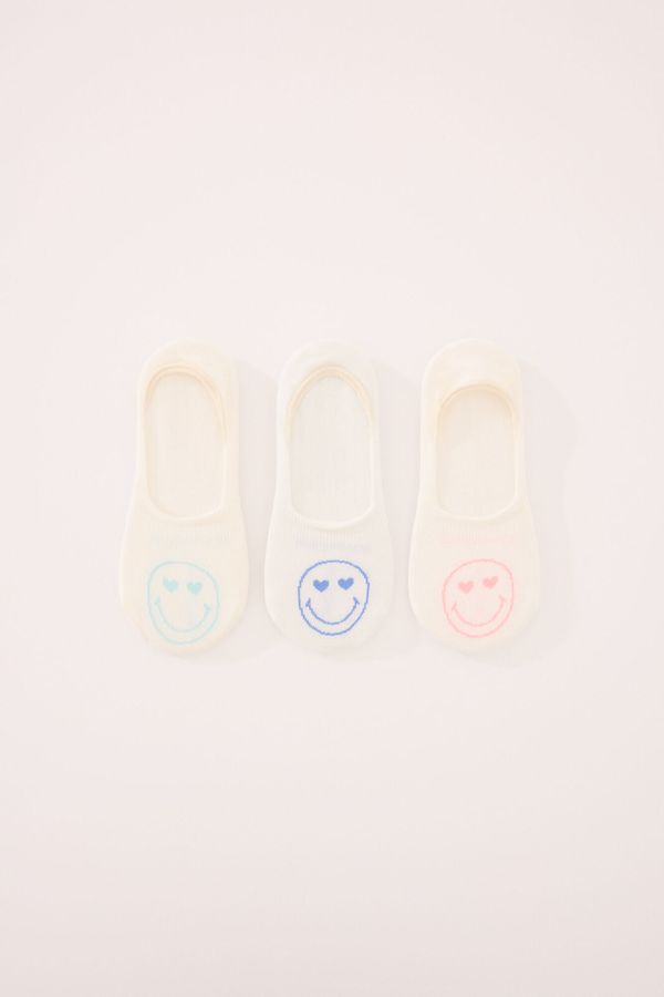 Pack 3 medias invisibles algodón Smiley