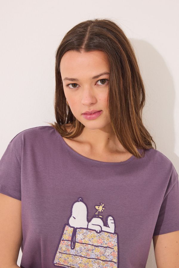 Pijama larga 100% algodón print Snoopy