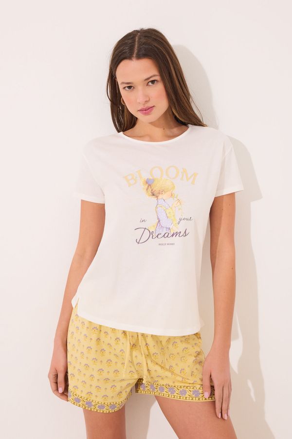 Pijama corta 100% algodón print "Holly Hobbie"