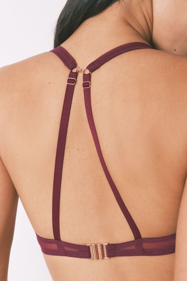 Brasier halter tul vino cierre especial COPA-B
