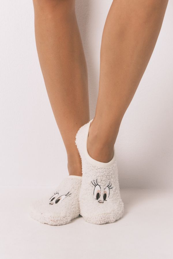 Medias slip on Piolín beige