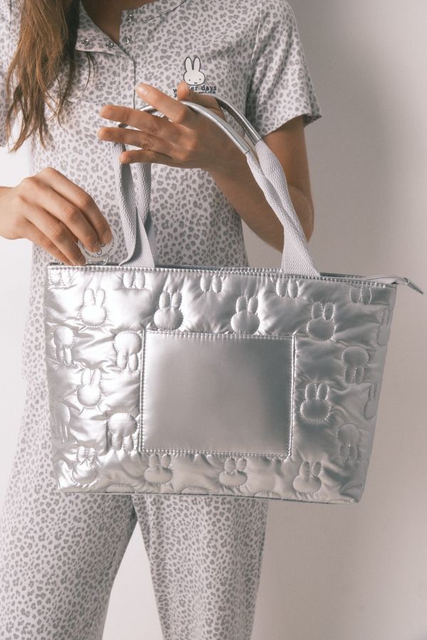 Neceser maletín Miffy metalizado