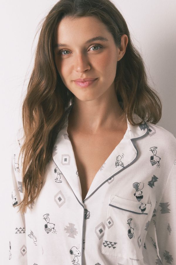 Pijama camisera 100% algodón Snoopy