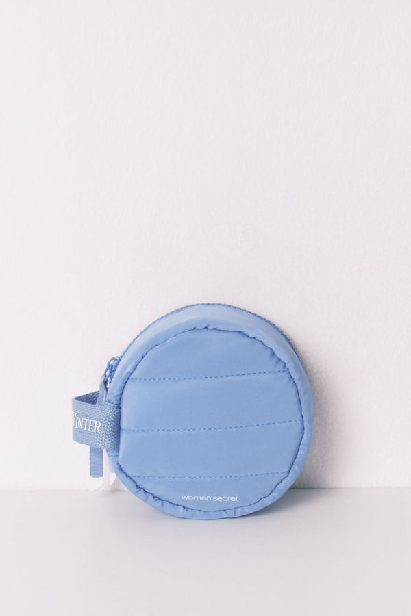 Neceser pequeño redondo Snoopy azul