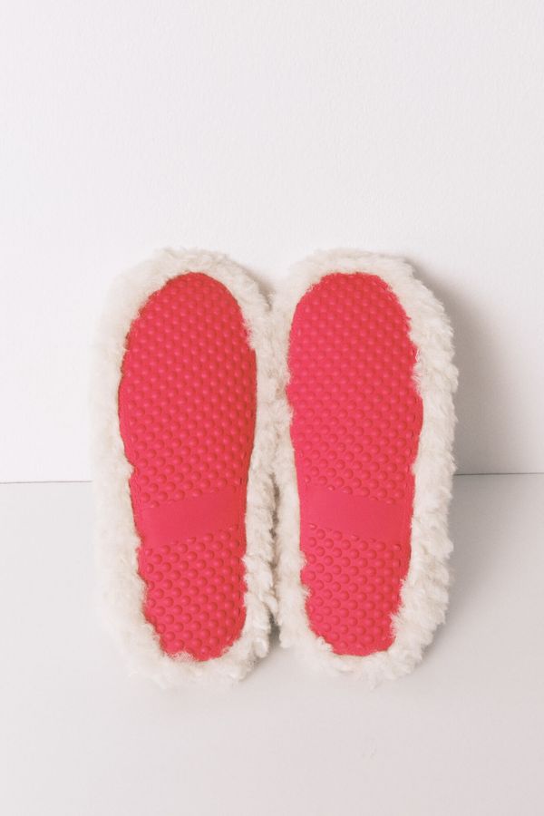 Pantuflas botas pelo beige Mafalda