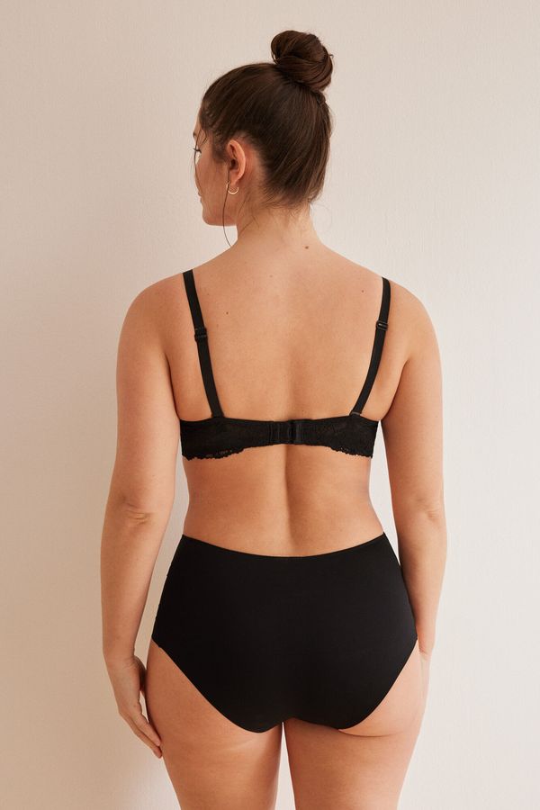 Panty reductor alto negro tul