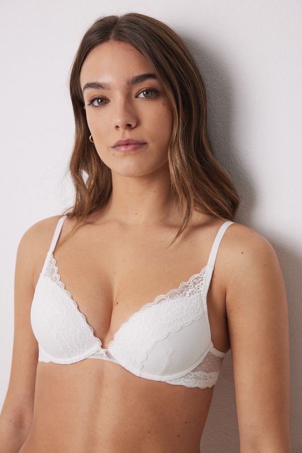 Brasier BEAUTIFUL clásico relleno tul plumeti marfil COPA-B