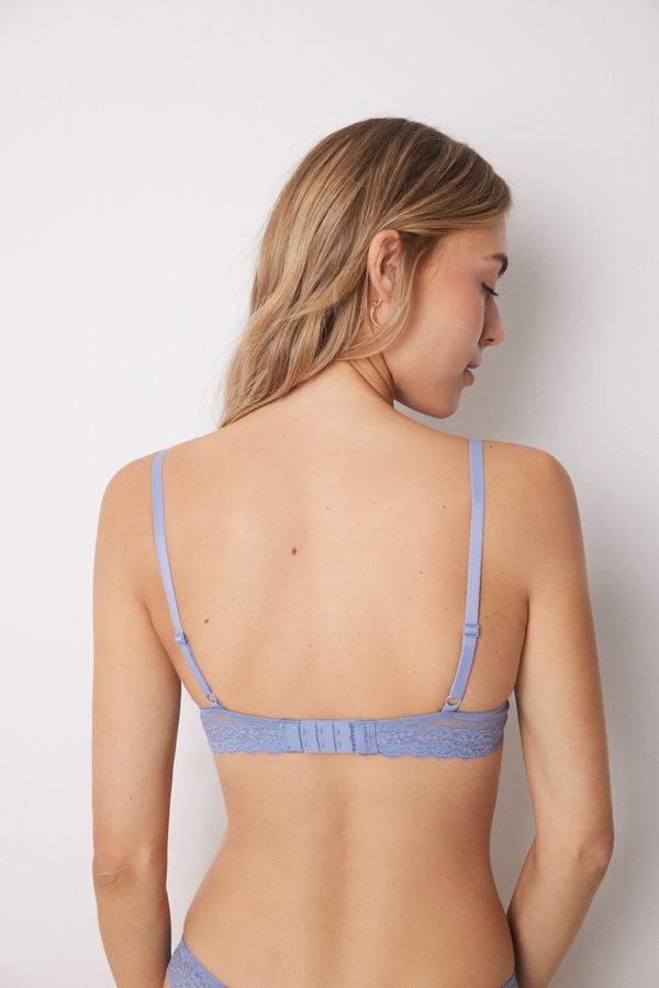 Brasier BEAUTIFUL clásico relleno tul plumeti azul COPA-B